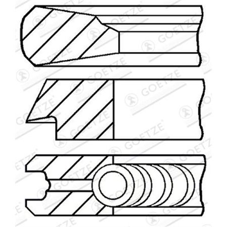 08-325600-00 Комплект поршневых колец GOETZE ENGINE