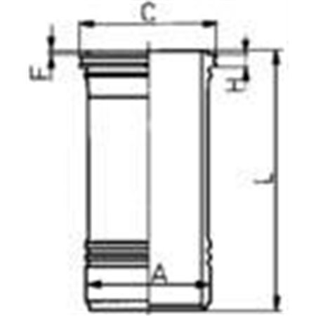 88429110 Cylinder Sleeve KOLBENSCHMIDT