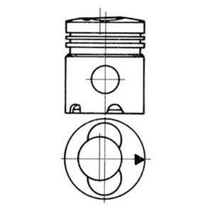 92 815 961 Piston with sleeve set (STD) fits: FENDT 2 D FARMER, 200 K FARMER