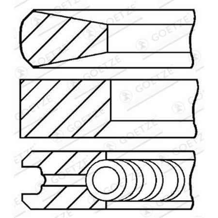 08-439000-00 Kolvirõngakomplekt GOETZE ENGINE