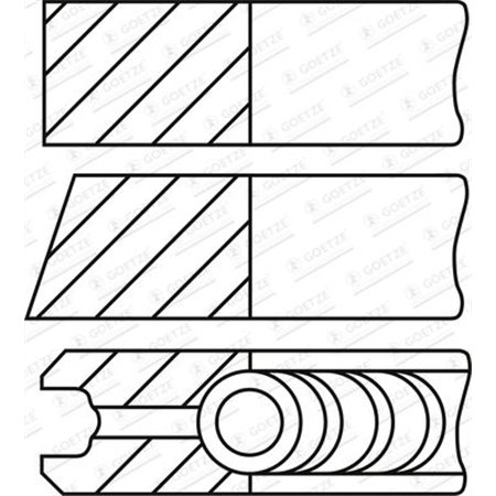 08-432000-00 Kolvringssats GOETZE ENGINE