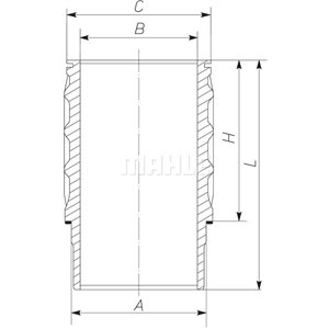 061 LW 00101 001 Гильза цилиндра MAHLE - Top1autovaruosad