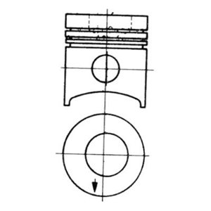 93 757 960 Piston with sleeve set (STD) fits: JOHN DEERE 6.359 DL 02