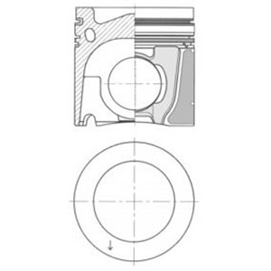 41 088 960 Piston with sleeve set (STD) fits: VOLVO FH, FM, FMX D13A360 D13H