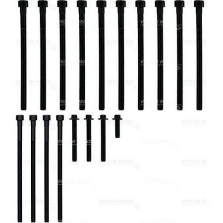 14-10427-01 Cylinder head bolt kit fits: BMW 1 (E82), 1 (E88), 1 (F20), 1 (F2