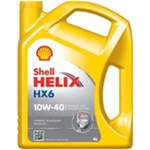 HELIX HX6 10W40 4L Mootoriõli Helix HX6 (4L) SAE 10W40 API SN PLUS ACEA A3 B4 MB
