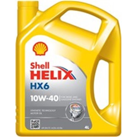 HELIX HX6 10W40 4L Моторное масло SHELL 