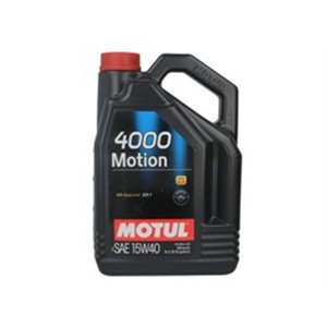 4000 MOTION 15W40 5L Engine oil 4000 (5L) SAE 15W40 ;API CF; SL; ACEA A3; B3; MB 229.1