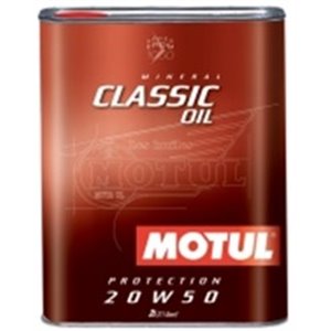 CLASSIC OIL 20W50 2L Mootoriõli CLASSIC (2L) SAE 20W50 API CC SF
