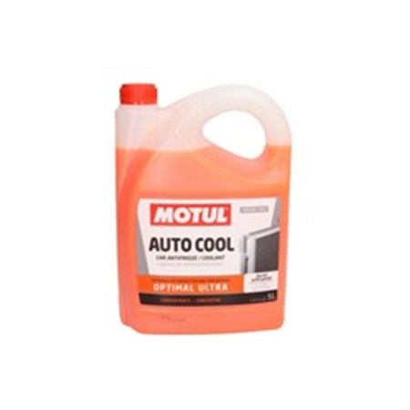 MOTUL A-C OPTIMAL ULTRA 5L - Antifreeze/coolant fluids and concentrates (coolant type G12+) (5L, 1:1=-40°C), orange, norm: 014 G