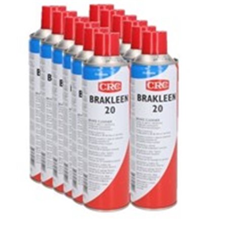 CRC BRAKE 20 K12ST Bromsrengöringsmedel 0,5L Spray 12 st, för rengöring och avfettning