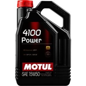 4100 POWER 15W50 4L Mootoriõli 4100 (4L) SAE 15W50 API CF SL ACEA A3 B3 MB 229.1