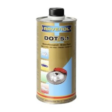 RAV DOT5.1 1L Brake fluid, 1l, DOT 5.1, SAE J1704, ISO 4925, FMVSS 116 DOT5.1