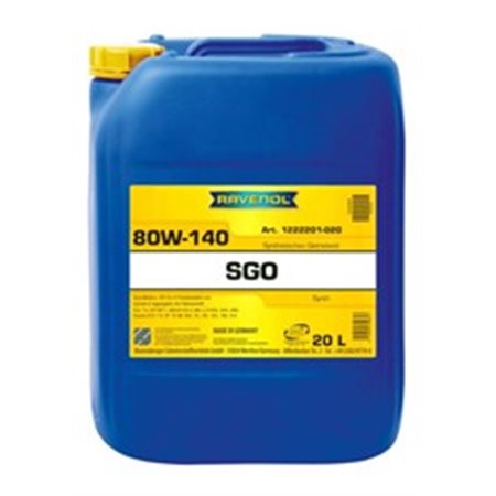 RAV SGO 80W140 GL-5 20L MTF oil (20L) SAE 80W140 API GL 5 MT 1 MACK GO J MIL L 2105D
