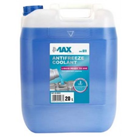 4MAX 1601-00-0003E - Coolant (coolant type G11) (20L, -35°C), blue, norm: ASTM D 3306 PN-C-40007:2000, contains: mono-ethyleneg