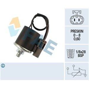 FAE14130 Oil pressure sensor (0 8bar; 2 pin; black) fits: NISSAN PATROL GR