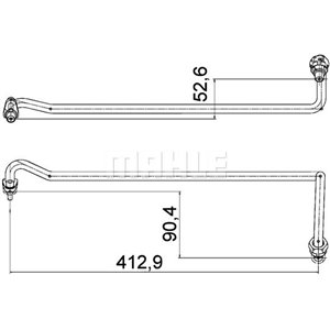 AHX 4 000P Heater hose (18mm) fits: PORSCHE CAYENNE VW TOUAREG 3.0D 5.0D 09