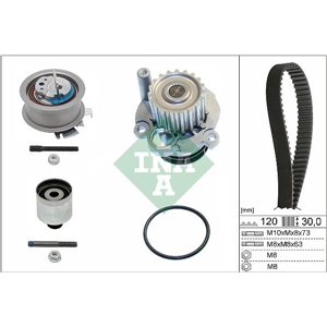 530 0201 32 Timing set (belt + pulley + water pump) fits: AUDI A3, A4 B6, A4 