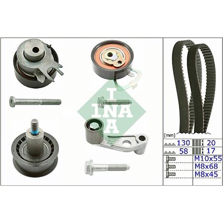 530 0089 10 Комплект ремня ГРМ Schaeffler INA