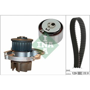 530 0462 30 Timing set (belt + pulley + water pump) fits: ALFA ROMEO MITO; FI