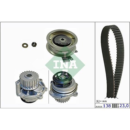 530 0171 31 Water Pump & Timing Belt Kit Schaeffler INA