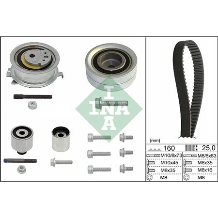 530 0550 10 Kamremssats Schaeffler INA