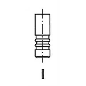 6587/BMCR Intake valve (42x8x192mm) fits: VOLVO fits: RVI C, K, KERAX, MAGN