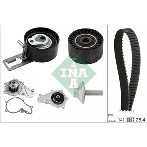 530 0611 30 Timing set (belt + pulley + water pump) fits: VOLVO C30, S40 II, 