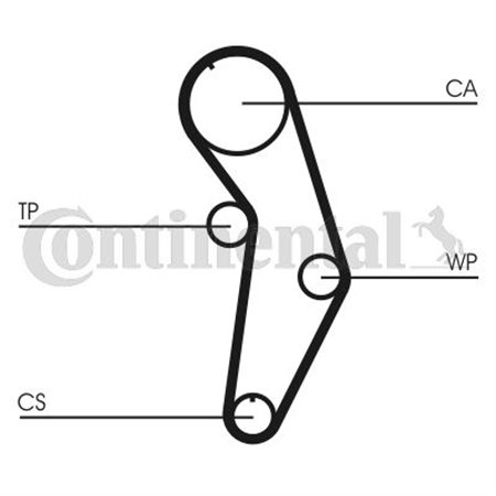 CT908WP1 Water Pump & Timing Belt Kit CONTINENTAL CTAM