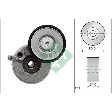 534 0728 10 Belt Tensioner, V-ribbed belt Schaeffler INA