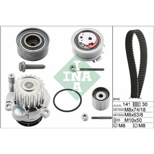 530 0405 30 Timing set (belt + pulley + water pump) fits: AUDI A3, A4 B7, A6 