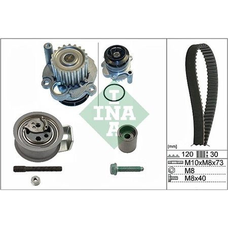 530 0091 31 Veepump + hammasrihmakomplekt Schaeffler INA