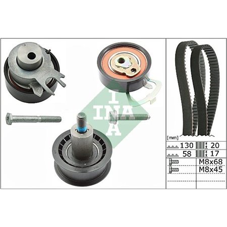 530 0538 10 Hammasrihma komplekt Schaeffler INA