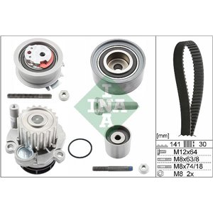 530 0463 30 Water Pump & Timing Belt Kit Schaeffler INA - Top1autovaruosad