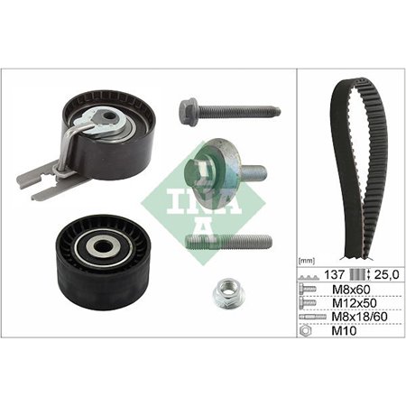 530 0375 10 Комплект ремня ГРМ Schaeffler INA