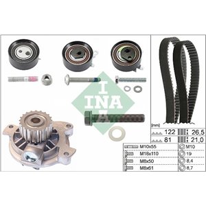 530 0484 30 Водяной насос + комплект зубчатого ремня Schaeffler INA - Top1autovaruosad