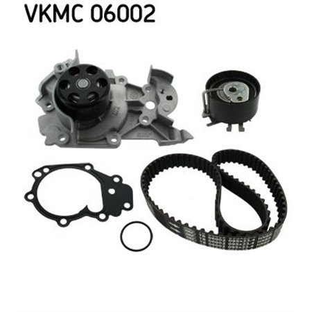 SKF VKMC 06002 - Timing set (belt + pulley + water pump) fits: DACIA LOGAN, LOGAN II, LOGAN MCV II, SANDERO, SANDERO II NISSAN 