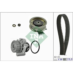 530 0171 30 Water Pump & Timing Belt Kit Schaeffler INA - Top1autovaruosad