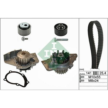 530 0470 30 Water Pump & Timing Belt Kit Schaeffler INA