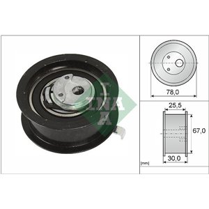 531 0251 30 Timing belt tension roll/pulley fits: AUDI 80 B4, A4 B5, A6 C4, A