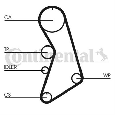 CT909WP5 Water Pump & Timing Belt Kit CONTINENTAL CTAM