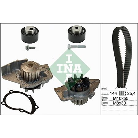 530 0235 30 Water Pump & Timing Belt Kit Schaeffler INA