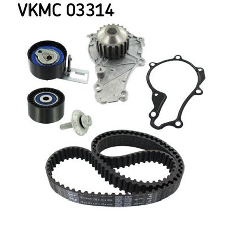 SKF VKMC 03314 - Timing set (belt + pulley + water pump) fits: CITROEN C3 II, DS3 FORD FIESTA VI PEUGEOT 2008 I, 206+, 207, 20