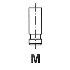4898/SCR Intake valve (42x9x140,5mm) fits: MERCEDES fits: MERCEDES LK/LN2,