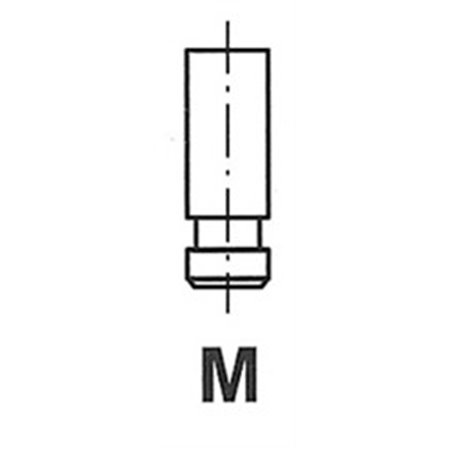 4898/SCR Intake valve (42x9x140,5mm) fits: MERCEDES fits: MERCEDES LK/LN2,