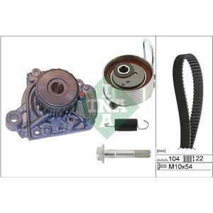 530 0506 31 Timing set (belt + pulley + water pump) fits: HONDA CIVIC VII, FR