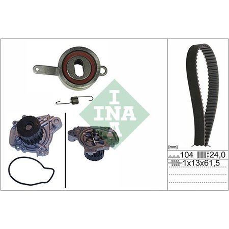 530 0314 30 Water Pump & Timing Belt Kit Schaeffler INA