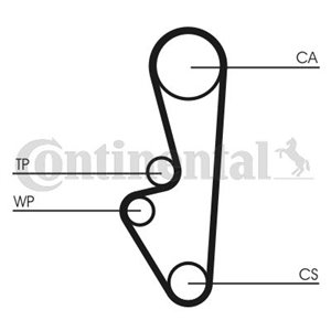 CT524 Kuggrem CONTINENTAL CTAM - Top1autovaruosad