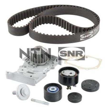 SNR KDP455.570 - Timing set (belt + pulley + water pump) fits: RENAULT CLIO III, FLUENCE, GRAND SCENIC II, GRAND SCENIC III, LAG