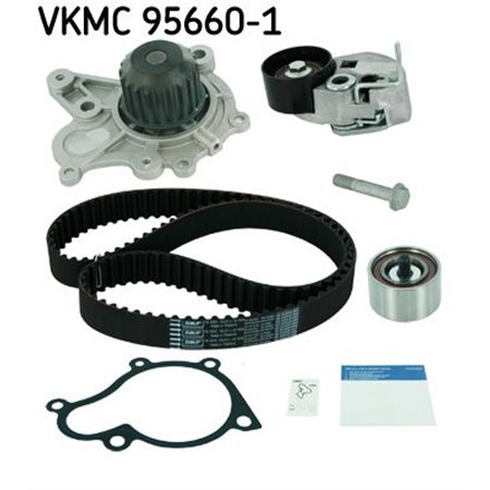 SKF VKMC 95660-1 - Timing set (belt + pulley + water pump) fits: HYUNDAI ACCENT II, ELANTRA III, GETZ, HIGHWAY, MATRIX, SANTA FÉ
